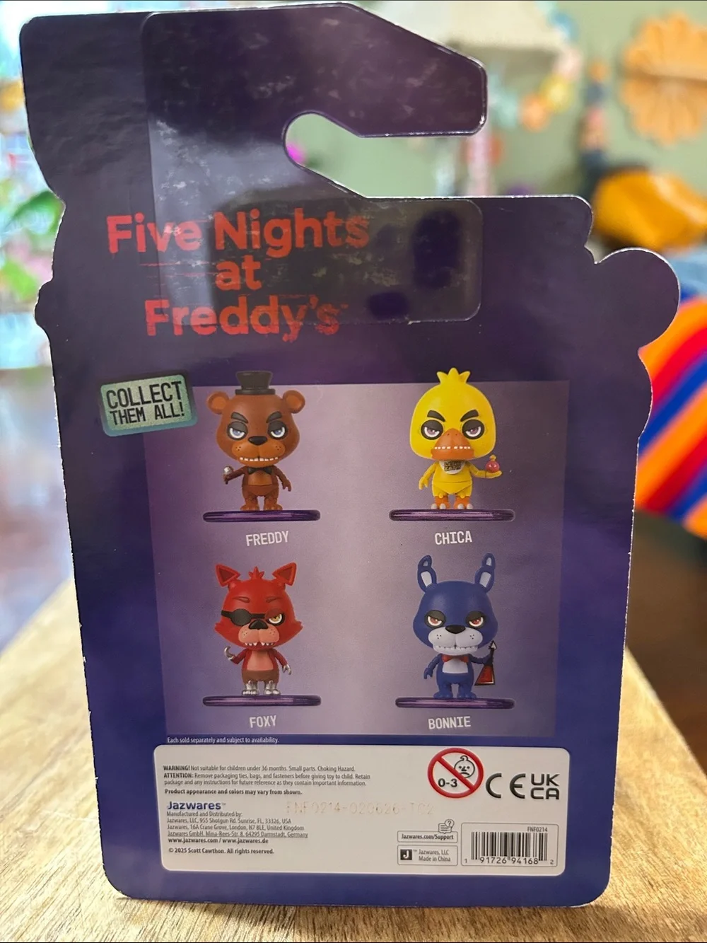 Five Nights at Freddy’s “Bonnie” 2” Collectible Figure Glowing Eyes New